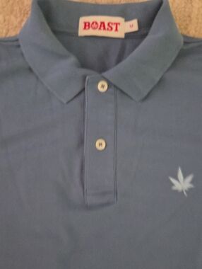 Boast Slate Blue Polo Shirt, M - New No Tags